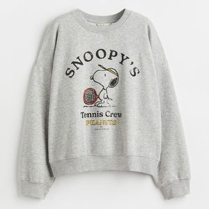 H&M Snoopy’s Tennis Club Sweatshirt, Size L